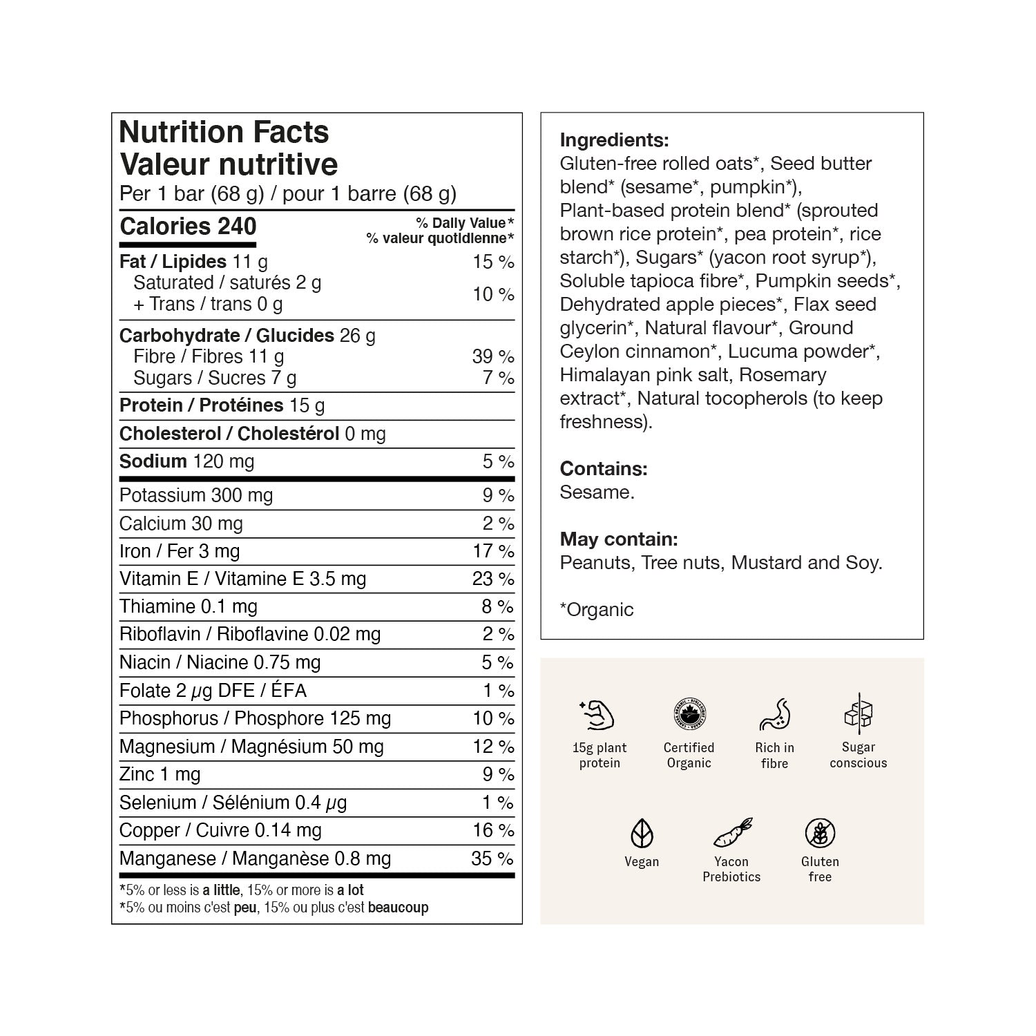 Pomme + Cannelle (12 barres)